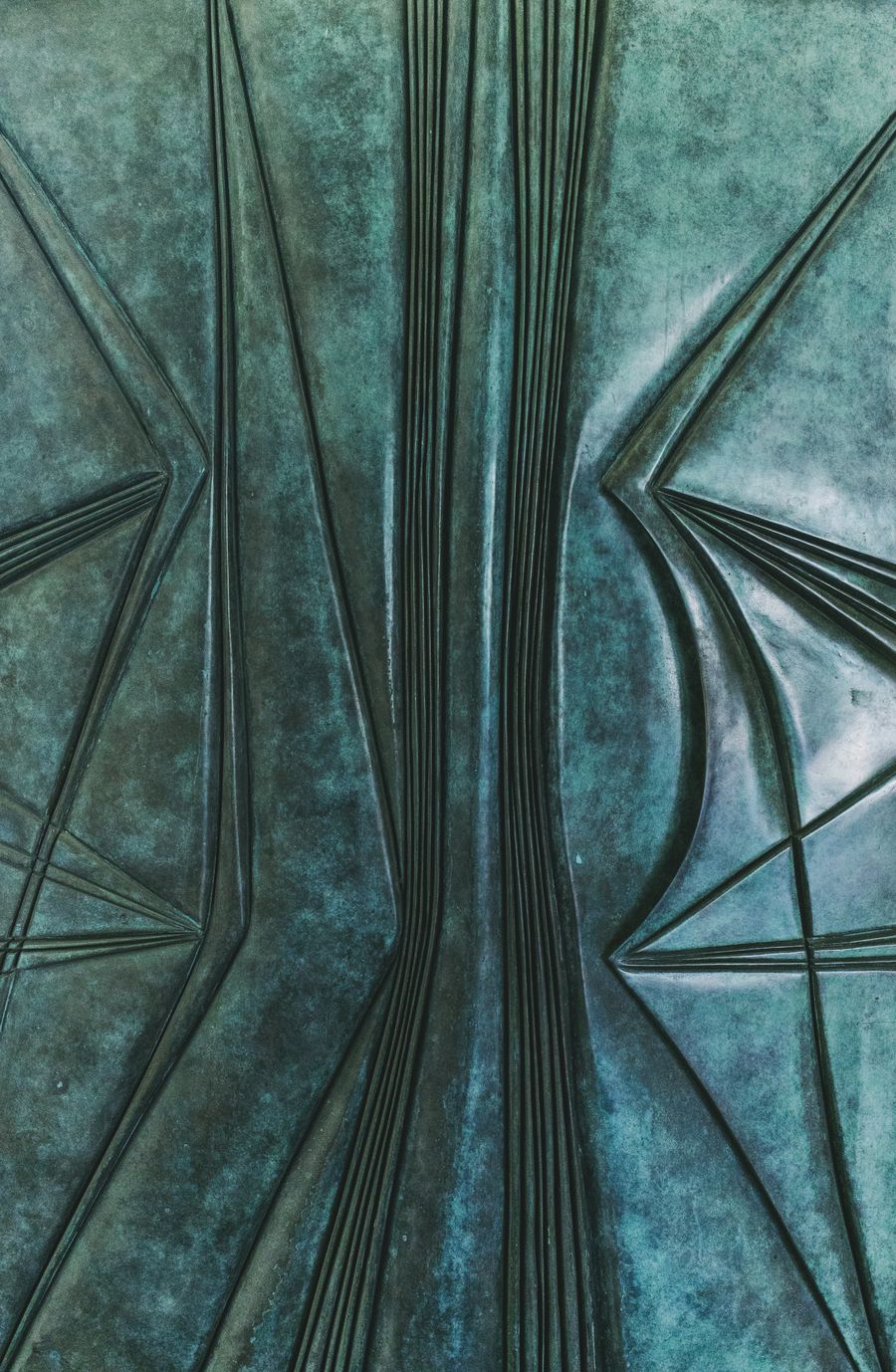 The titanium and glass facade of The Sculpture, Playa Vik